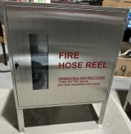 HR Self Standing SS Cabinet Self-Standing Stainless Steel Hose Reel Cabinet